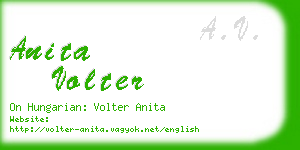 anita volter business card